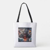 Apocalyptic Lava Beast Canvas tas (Achterkant)