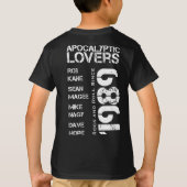 Apocalyptic Lovers (Boys) DBL sided Concert. T-shirt (Achterkant)