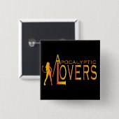 Apocalyptic Lovers Button! Vierkante Button 5,1 Cm (Voorkant /achterkant)