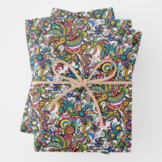 Apocalyptic Parrots Wrapping Paper (In situ)