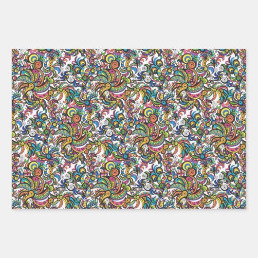 Apocalyptic Parrots Wrapping Paper (Voorkant)