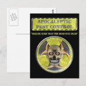 Apocalyptic Pest Control Briefkaart (Voorkant / Achterkant)