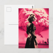Apocalyptisch blond met roze wolk briefkaart (Voorkant / Achterkant)