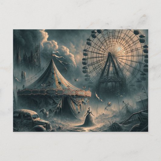 apocalyptisch carnaval briefkaart (Voorkant)