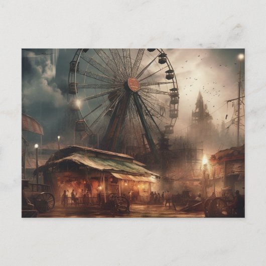 Apocalyptisch circus briefkaart (Voorkant)