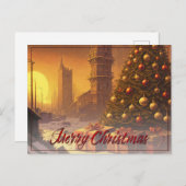 Apocalyptisch kerstmotief, met Cadeaus Feestdagenkaart (Voorkant / Achterkant)