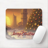 Apocalyptisch Kerstmotief, met Cadeaus Muismat (Met muis)