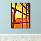 Apocalyptisch Uitzicht Canvas Afdruk (Insitu (Houten vloer))