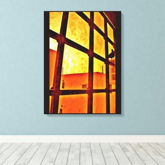 Apocalyptisch Uitzicht Canvas Afdruk (Insitu (Houten vloer))