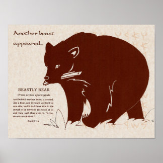 Apocalyptische beestjes: Bijzonder Beer Poster