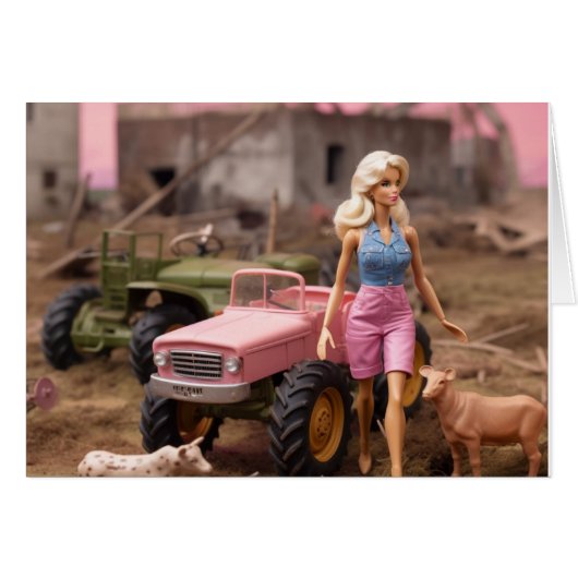 Apocalyptische blonde pop in het land (Voorkant Horizontaal)