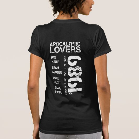 Apocalyptische Lovers - (W) Verticale DBL-zijkant  T-shirt (Achterkant)