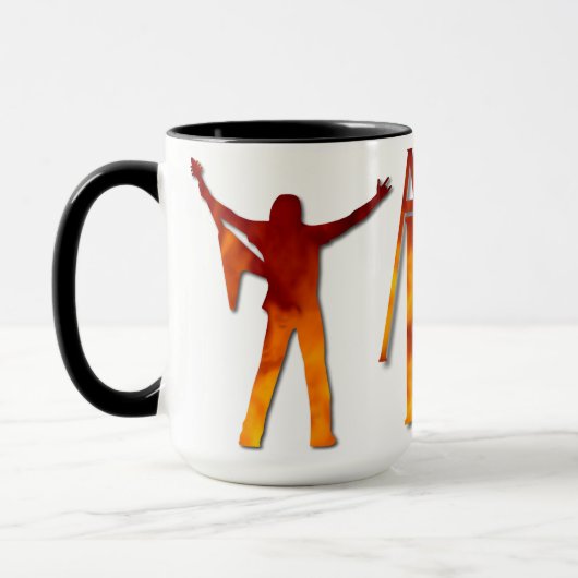 Apocalyptische overs - Logo tegen witte mok (Links)