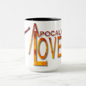 Apocalyptische overs - Logo tegen witte mok (Midden)