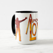 Apocalyptische overs - Logo tegen witte mok (Voorkant links)