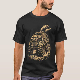 Apocalyptische Ribbenkast-Geïnspireerde Monstertru T-shirt
