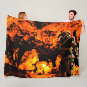 APOCALYPTISCHE ROBOT FLEECE DEKEN