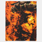 APOCALYPTISCHE ROBOT FLEECE DEKEN (Voorkant)