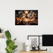 Apocalyptische toorn van aartsengelen poster (Thuiskantoor)