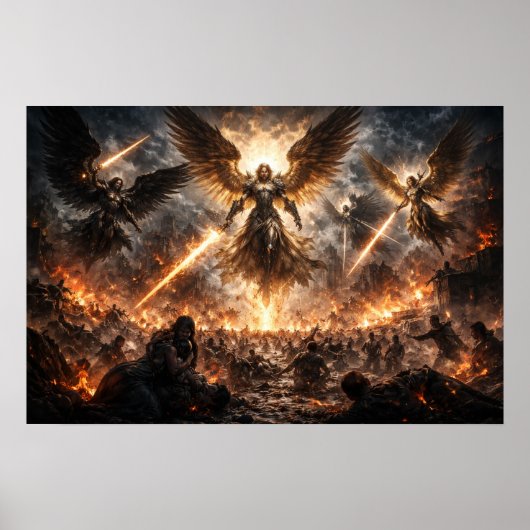 Apocalyptische toorn van aartsengelen poster (Voorkant)