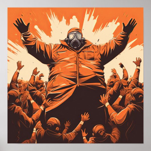 Apocalyptische voorhoede: de communistische leider poster (Voorkant)