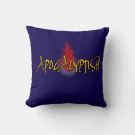 Apocalyptish Planeet Logo Kussen