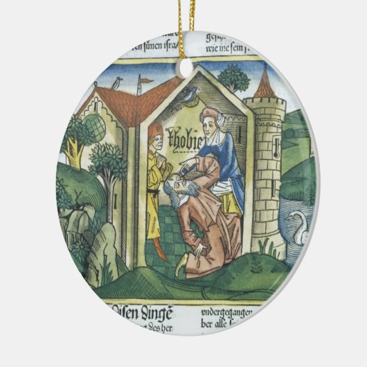 Apocrypha: Tobit is verblind door mousserende drup Keramisch Ornament (Links)