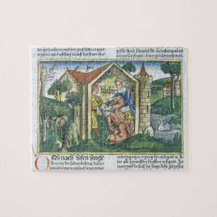 Apocrypha: Tobit is verblind door mousserende drup Legpuzzel