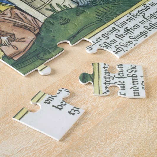 Apocrypha: Tobit is verblind door mousserende drup Legpuzzel (Zijkant)