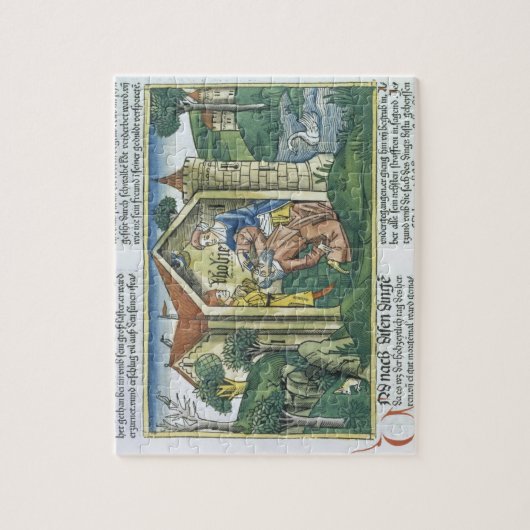 Apocrypha: Tobit is verblind door mousserende drup Legpuzzel (Verticaal)