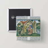 Apocrypha: Tobit is verblind door mousserende drup Vierkante Button 5,1 Cm (Voorkant /achterkant)