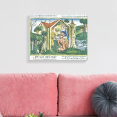 Apocrypha: Tobit is verblind door spinnendrukkinge Canvas Afdruk (Insitu (Woonkamer))
