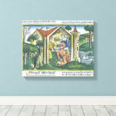 Apocrypha: Tobit is verblind door spinnendrukkinge Canvas Afdruk (Insitu (Houten vloer))