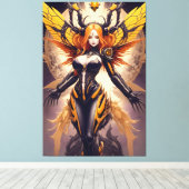 Apoidea - Queen Bee 004 Canvas Afdruk (Insitu (Houten vloer))