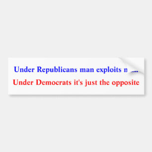 Apolitiek bumpersticker