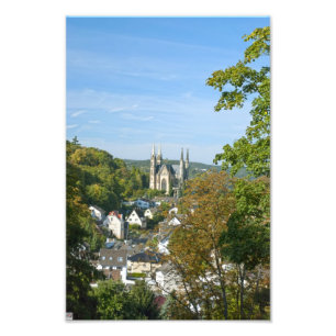 Apollinariskerk in Remagen, Duitsland Foto Afdruk