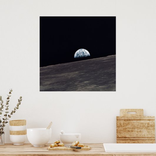Apollo 10 Earthrise Poster (Keuken)