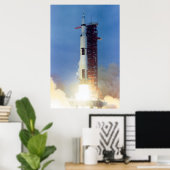 Apollo 10 Start Poster (Thuiskantoor)