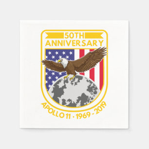 Apollo 11 50e Jubileum Celebration Party Paper Servet