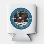 Apollo 11 50th Jubileum Mission Patch Insignia Blikjeskoeler (Achterkant)
