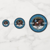 Apollo 11 50th Jubileum Mission Patch Insignia Confetti (Achterkanten)