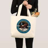 Apollo 11 50th Jubileum Mission Patch Insignia Grote Tote Bag (Voorkant (product))