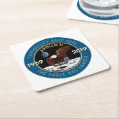 Apollo 11 50th Jubileum Mission Patch Insignia Kartonnen Onderzetters (Schuin)