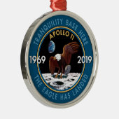 Apollo 11 50th Jubileum Mission Patch Insignia Metalen Ornament (Rechts)