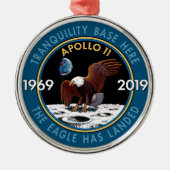 Apollo 11 50th Jubileum Mission Patch Insignia Metalen Ornament (Voorkant)