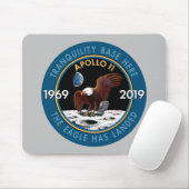 Apollo 11 50th Jubileum Mission Patch Insignia Muismat (Met muis)