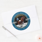 Apollo 11 50th Jubileum Mission Patch Insignia Ronde Sticker (Envelop)