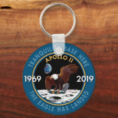 Apollo 11 50th Jubileum Mission Patch Insignia Sleutelhanger (Voorkant)