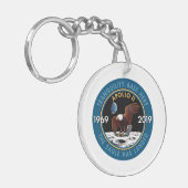 Apollo 11 50th Jubileum Mission Patch Insignia Sleutelhanger (Voorkant Links)