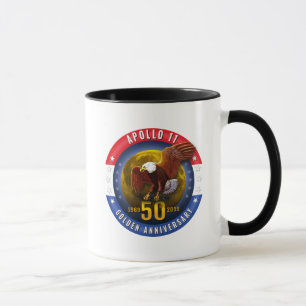 Apollo 11 50th Jubileum Patriotic Moon Eagle - Mok